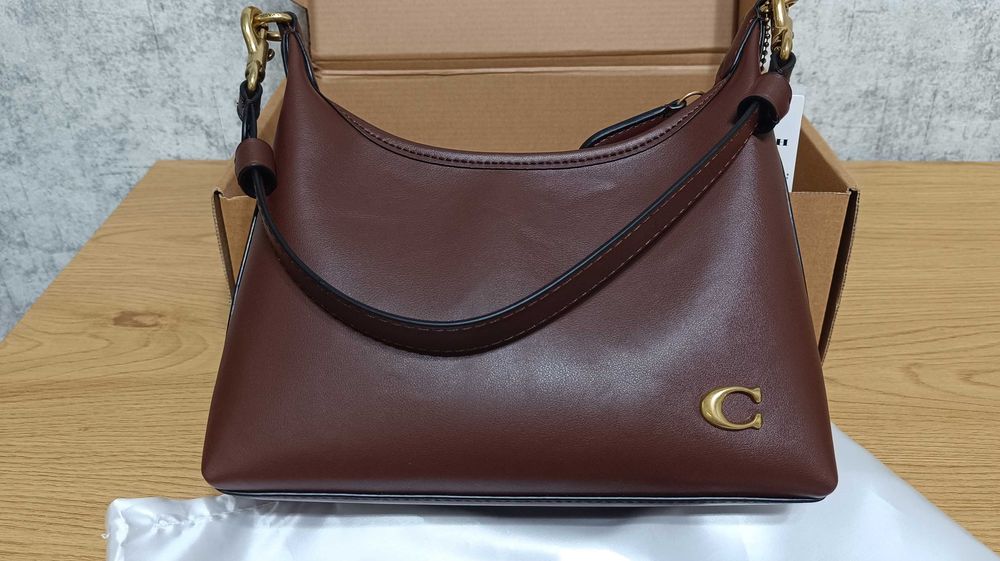 Сумка Coach Juliet шкіряна коричнева