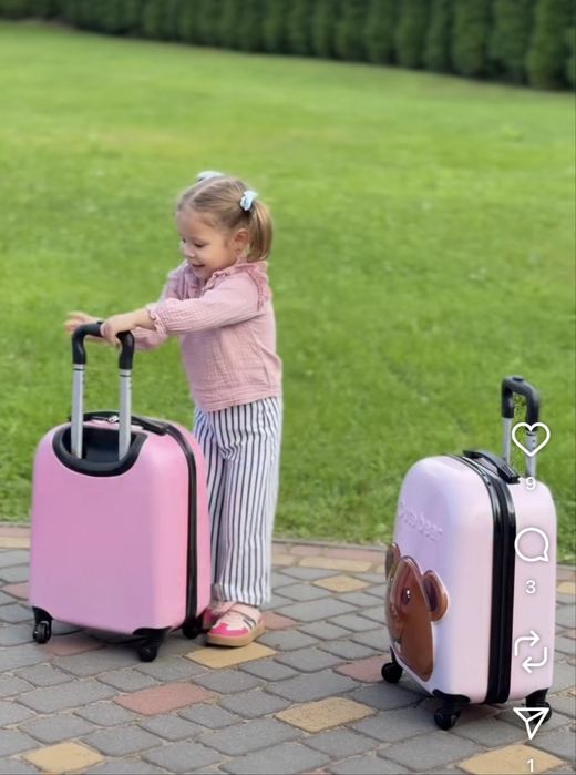 Дитяча дорожня валіза на колесах валіза для дітей дитяча валаза Чемодн