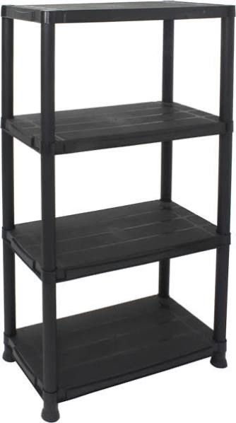 Estante preta 4 prateleiras