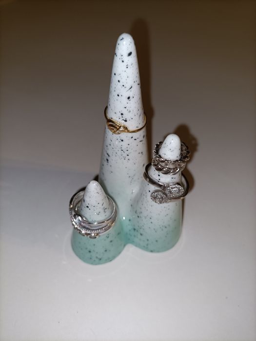 Suporte anéis em loiça