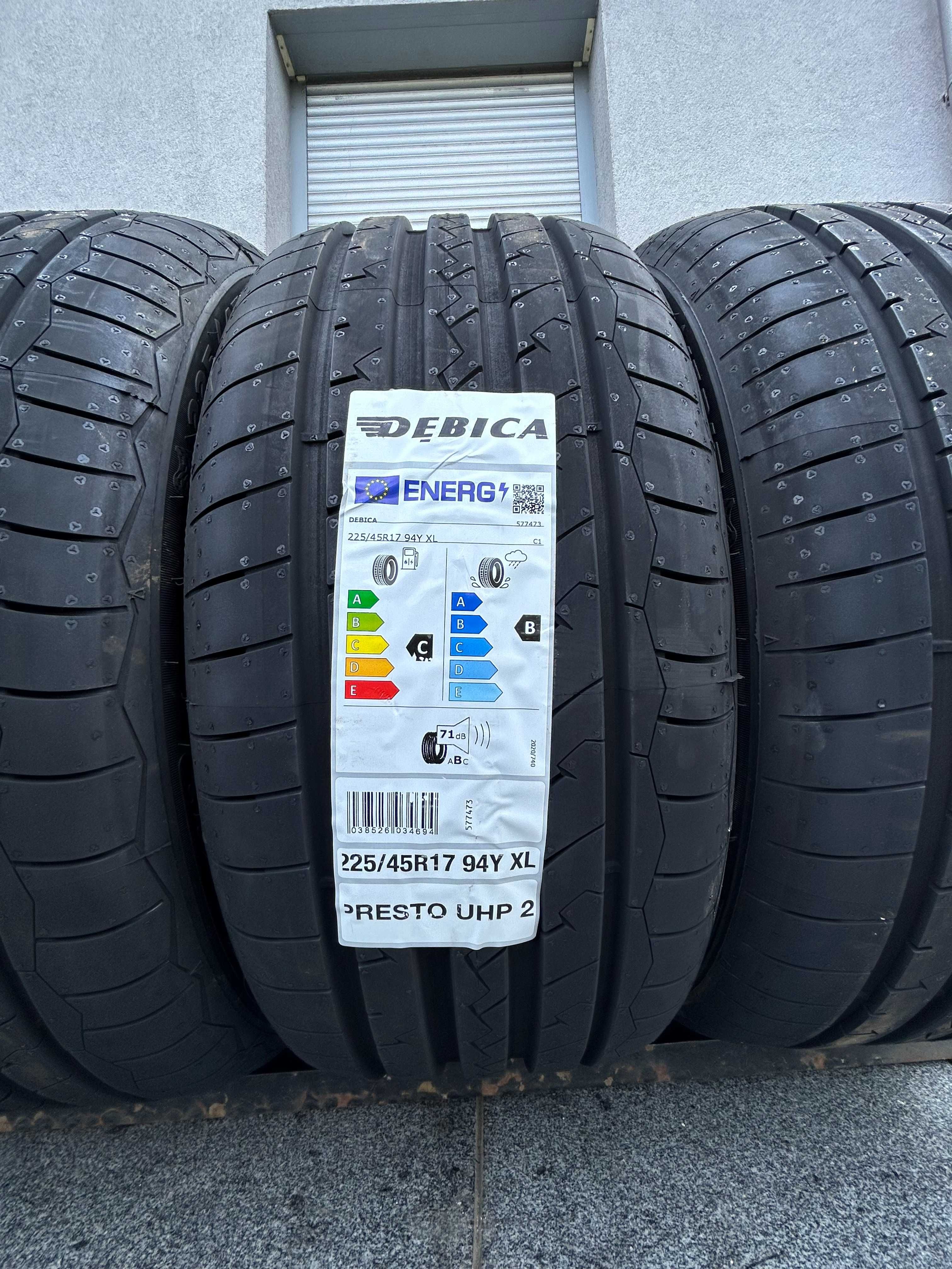 4szt letnie 225/45R17 Dębica UHP2 2024r 94Y C,B,71db Prosto z fabryki