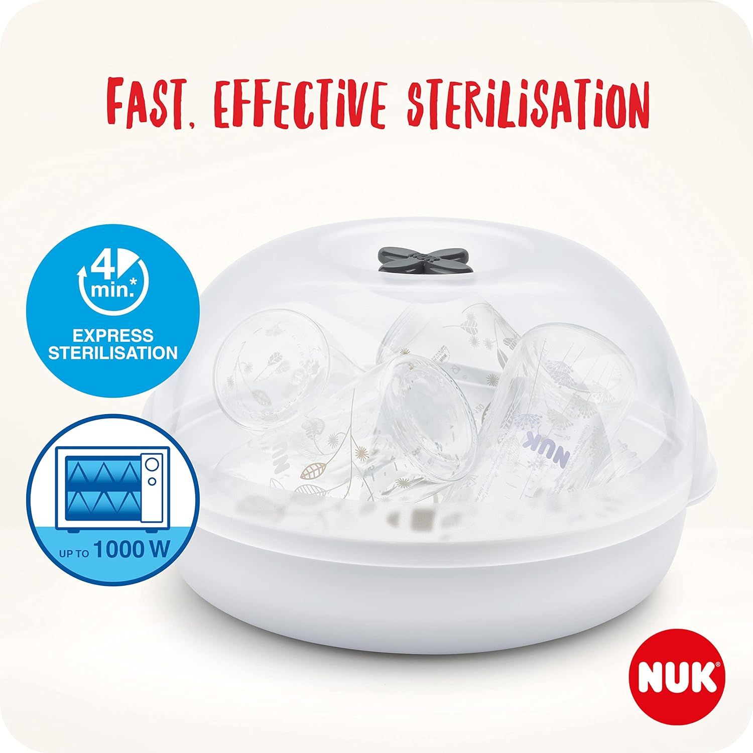 Sterylizator Nuk Micro Express Plus Microwave Mikrofalowy