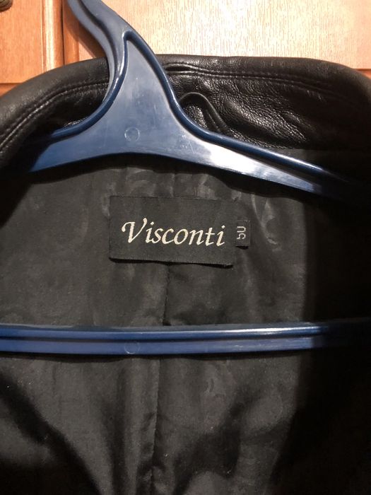 Кожаний тренч из замшем