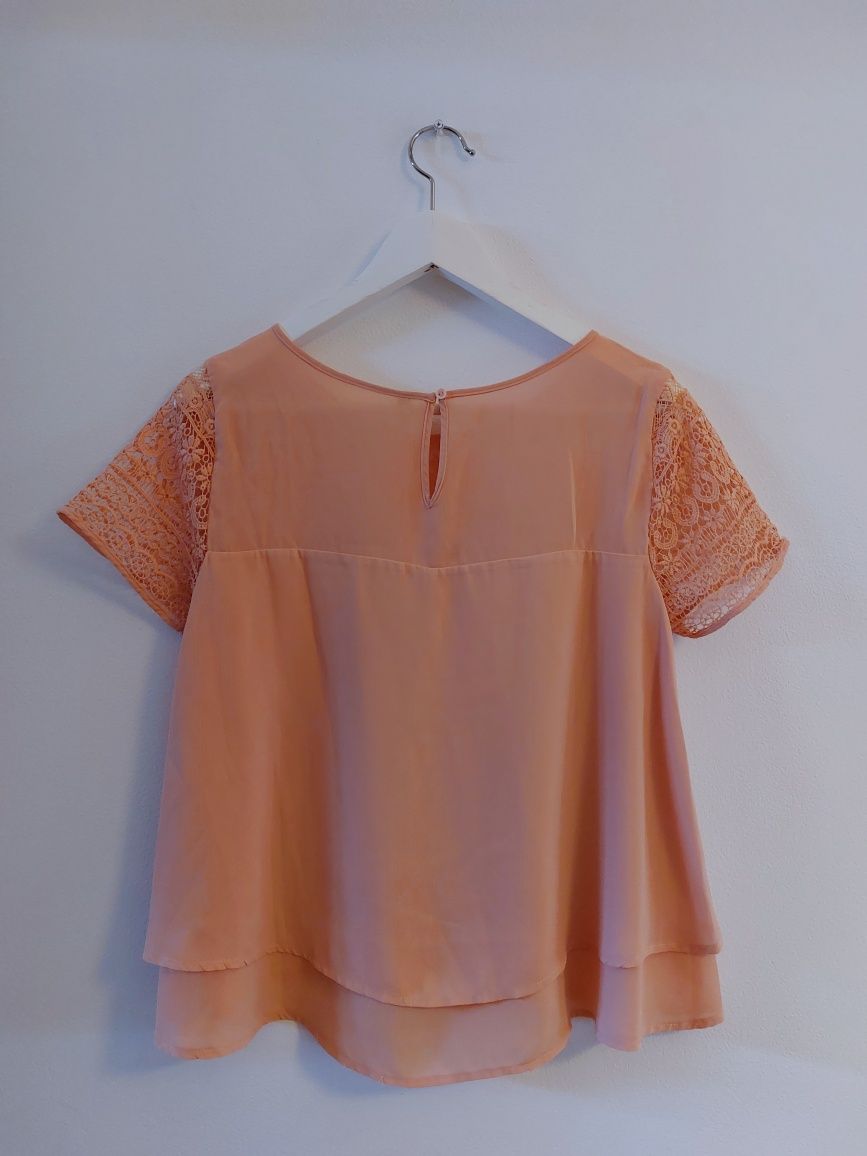 Camisola com renda da Stradivarius