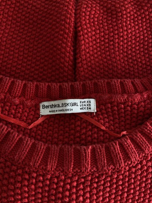 Camisola vermelha da Bershka