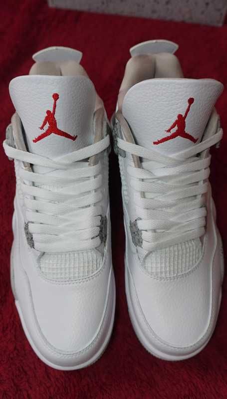 Buty Jordan 4 Retro Biały Oreo Damskie i Meskie Rozmiar 39