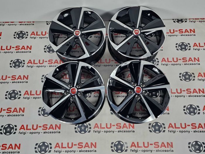 NOWE/DEMO oryginalne alufelgi FIAT 17" 5x108 Scudo Doblo- Czarne
