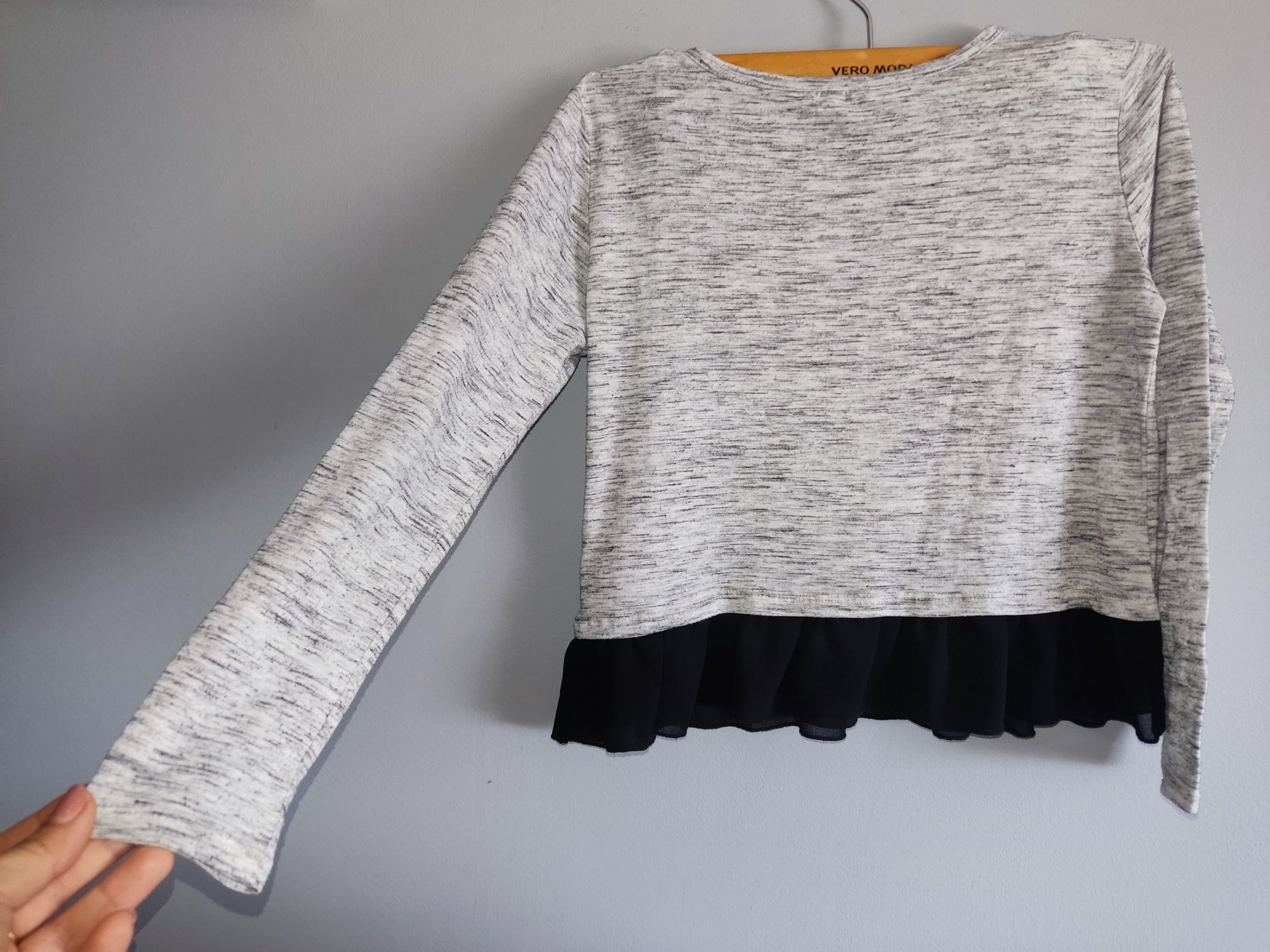 H&m bluzka z długim rękawem dla dziewczynki baskinkar.134/140
