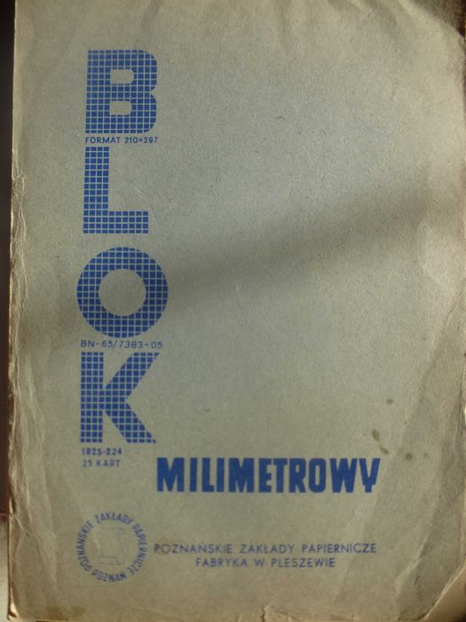 Blok milimeterowy PRL