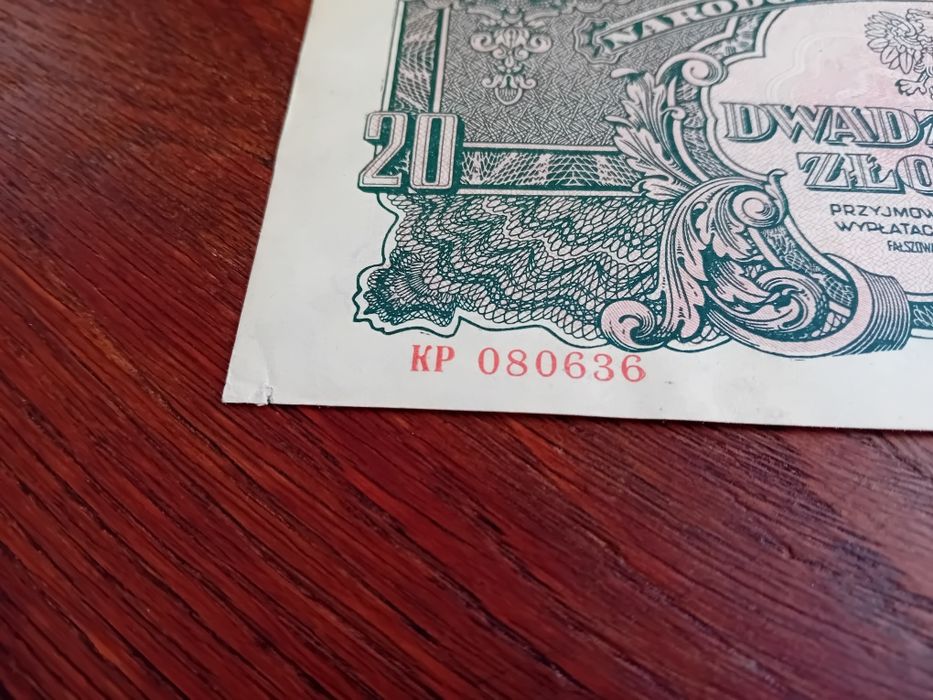 20 zł 1944 rok seria KP