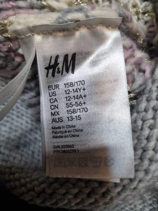 Ponczo z golfem H&M 158 cm dziewczynka