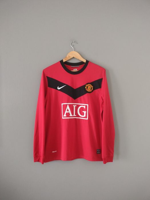 Czerwony Longsleeve Koszulka Nike Manchester United Vintage M