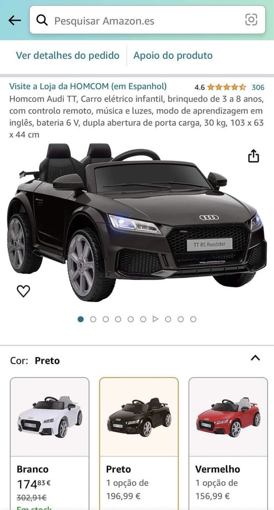 Vendo Audi TT Telecomandado