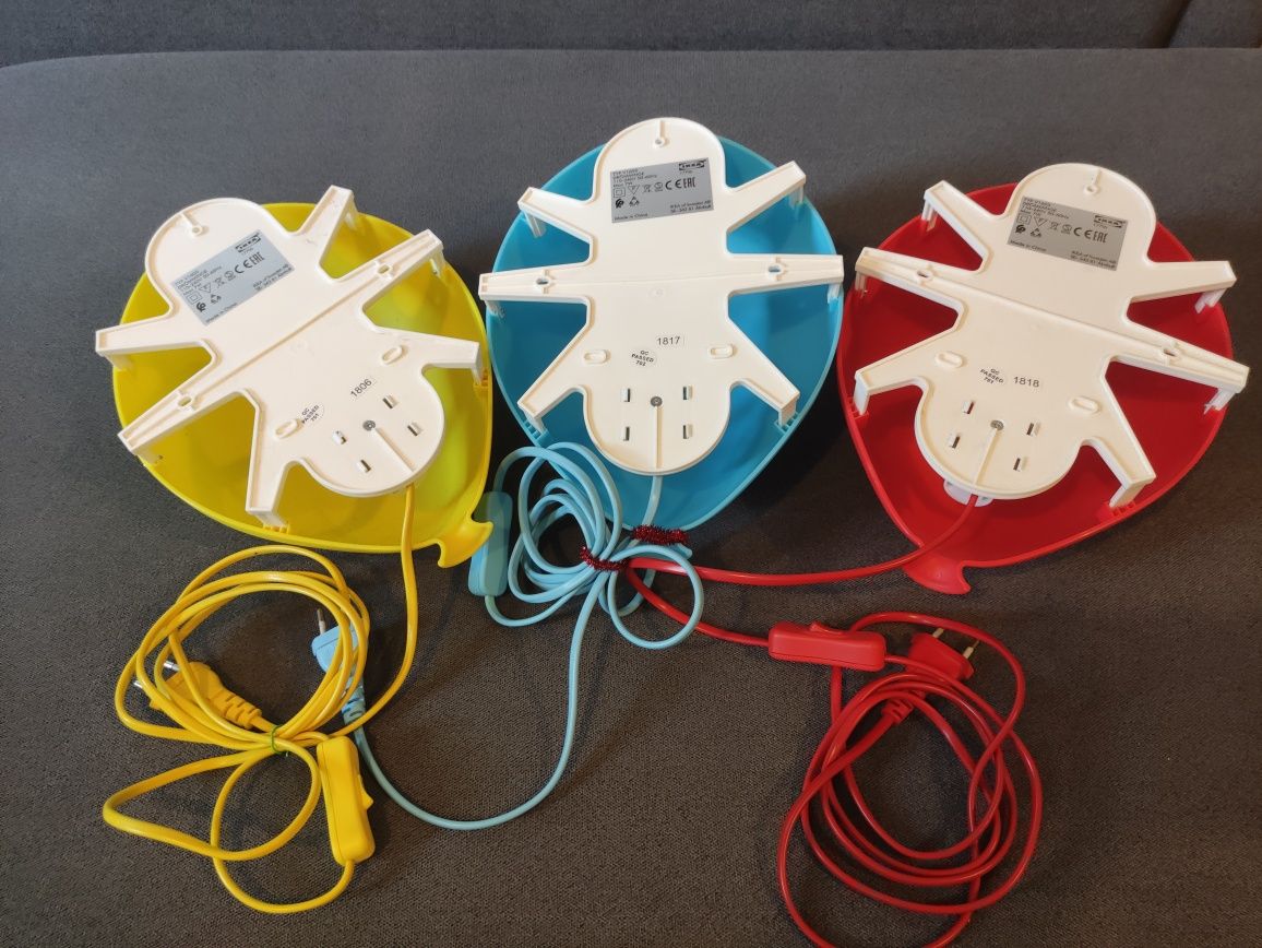 Lampki balony ścienne IKEA  3 kolory