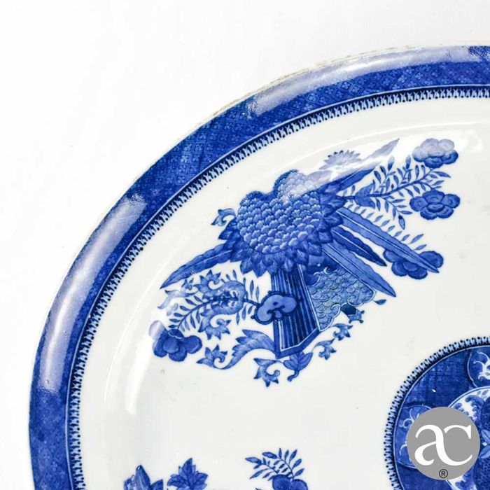 Grande Travessa China, Azul e Branco, Período Jiaqing 1796 a 1820