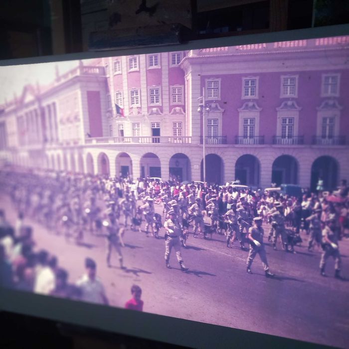 Conjunto de oito slides vintage