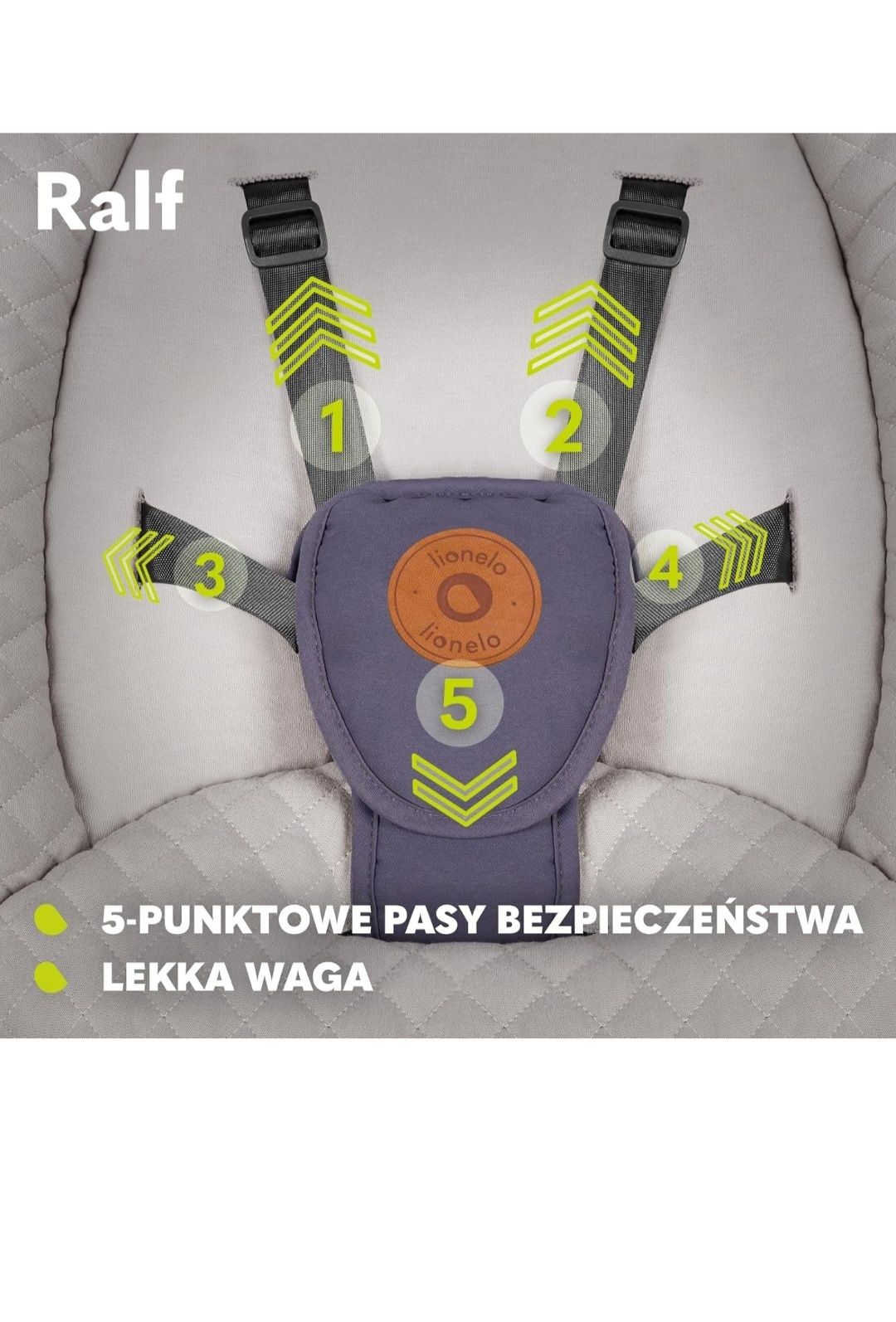 LIONELO Ralf 2w1 bujaczek i leżak