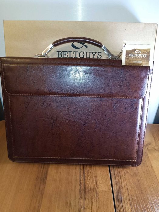 Шкіряний дипломат портфель Beltguys accessories.