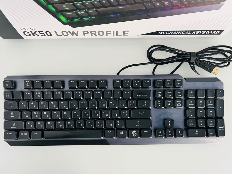 Teclado MSI Vigor GK50 Low Profile Gaming