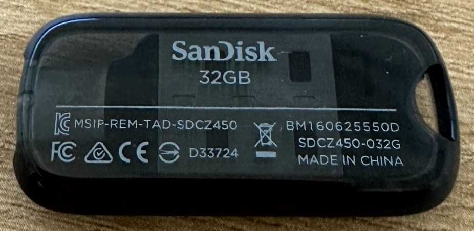 Накопичувач USB 3.0 SANDISK Type-C Ultra 32GB (SDCZ450-032G-G46)