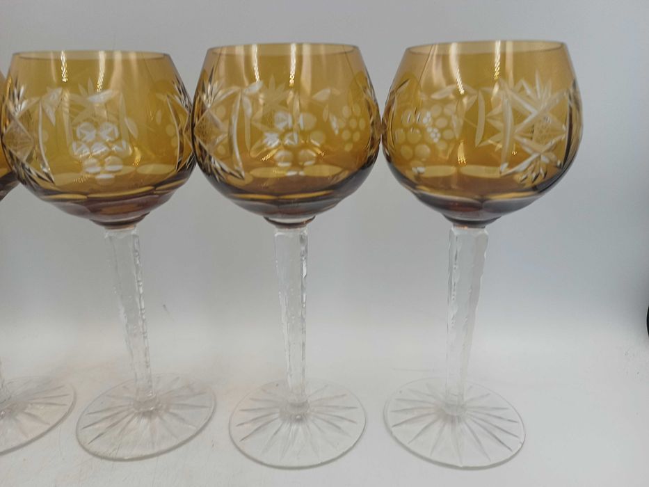 Kieliszki do wina remery szkło z PRL