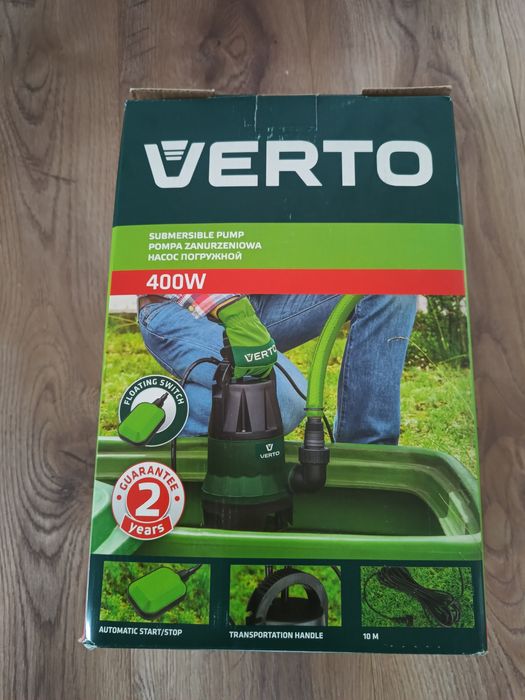 Pompa zanurzeniowa Verto do czystej brudnej wody 400 W 7500 l/h