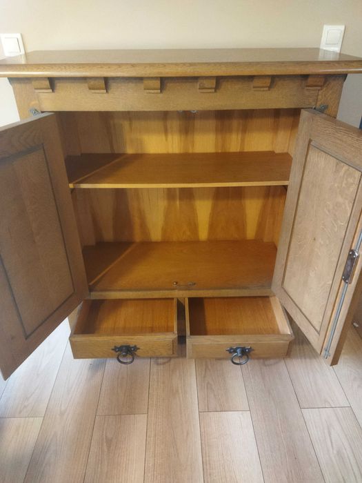 komoda barek z drewna dębowego