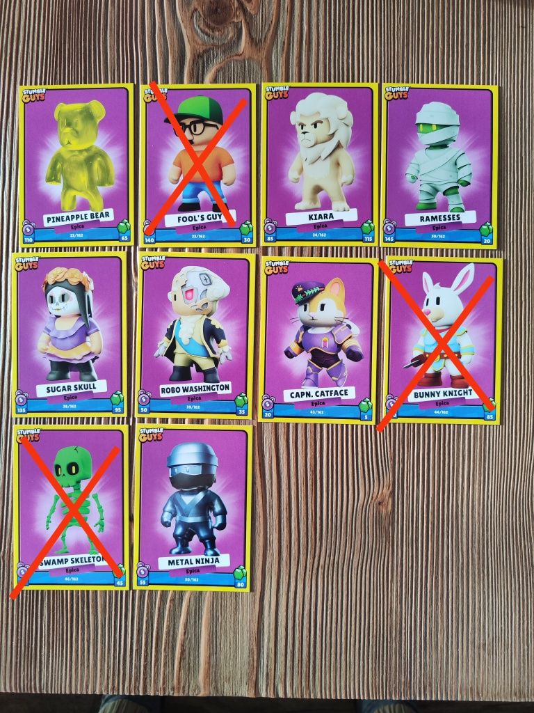 Karty Stumble Guys Invasion SERIA 2