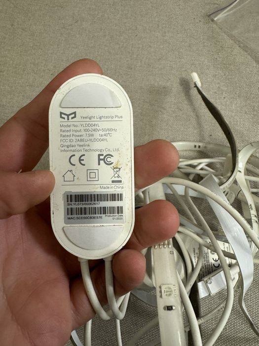 Світлодіодна стрічка Xiaomi Yeelight LED Smart RGB Wi-Fi 2m (0840)