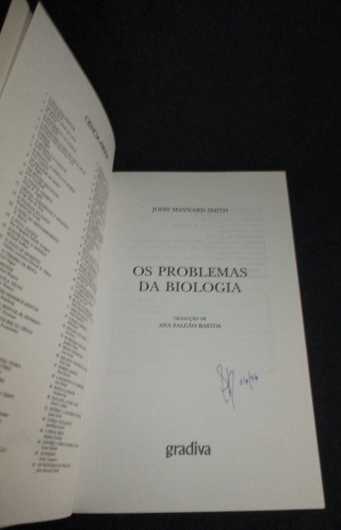 Livro Os Problemas da Biologia John Maynard-Smith Ciência Aberta