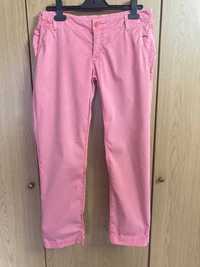 Spodnie Gant różowe róż pink chinosy old dyed satin cropped chino