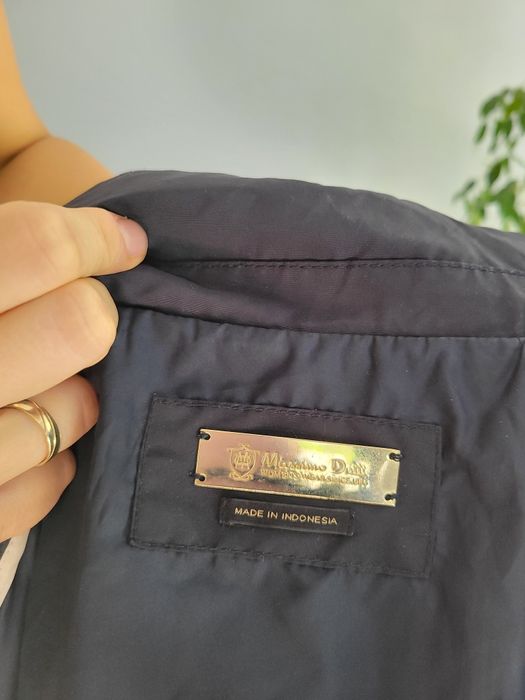Granatowa elegancka kurtka damska przejściowa Massimo Dutti S
