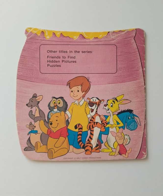 Winnie the Pooh and His Friends Games to play Vintage book 1981 Disney
