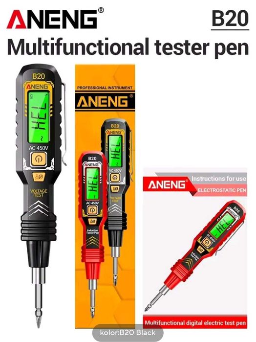 Tester napięcia ANENG B20 śrubokręt próbówka detektor napięcia