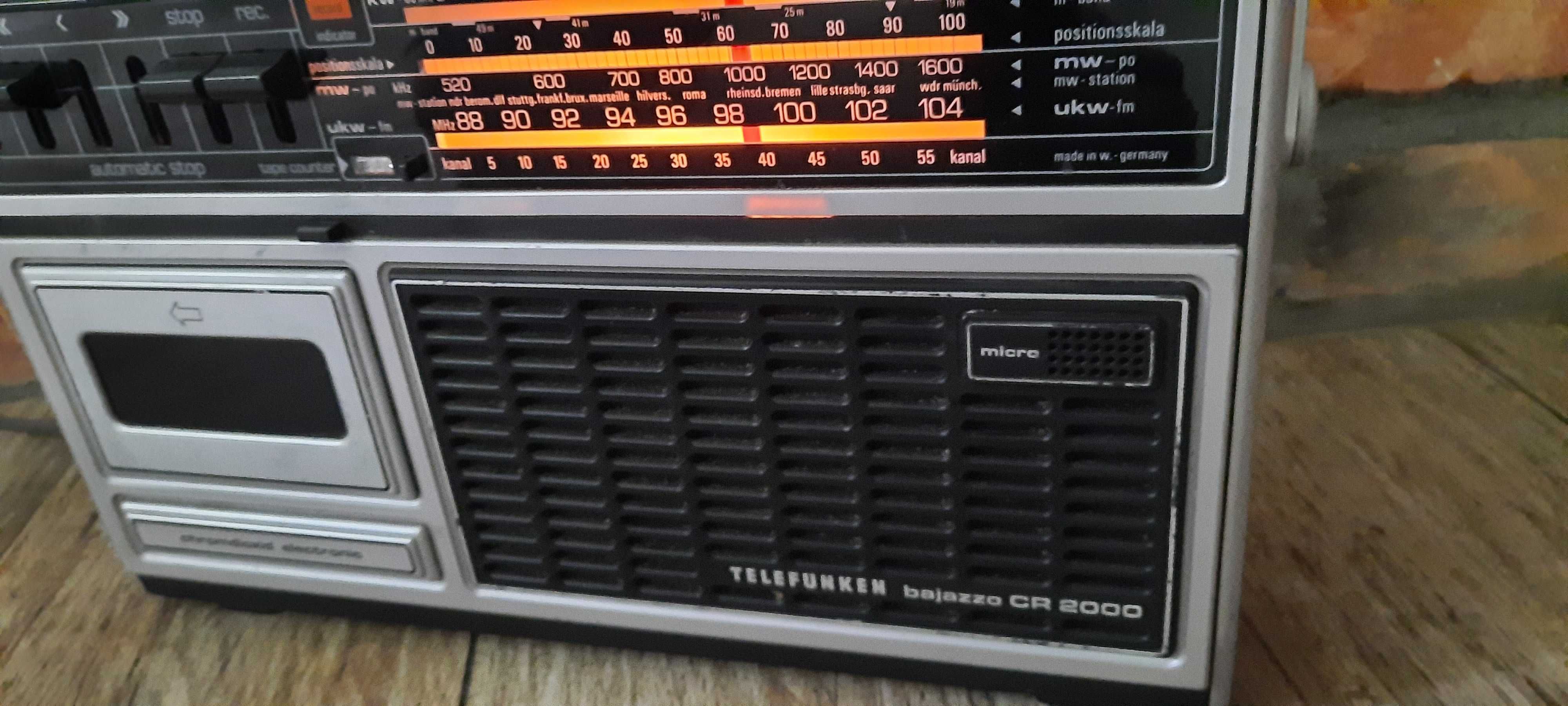 Radiomagnetofon Telefunken Bajazzo CR2000