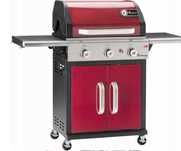 Grill gazowy TRITON PTS 3.0 bordowy Landmann 3 palniki