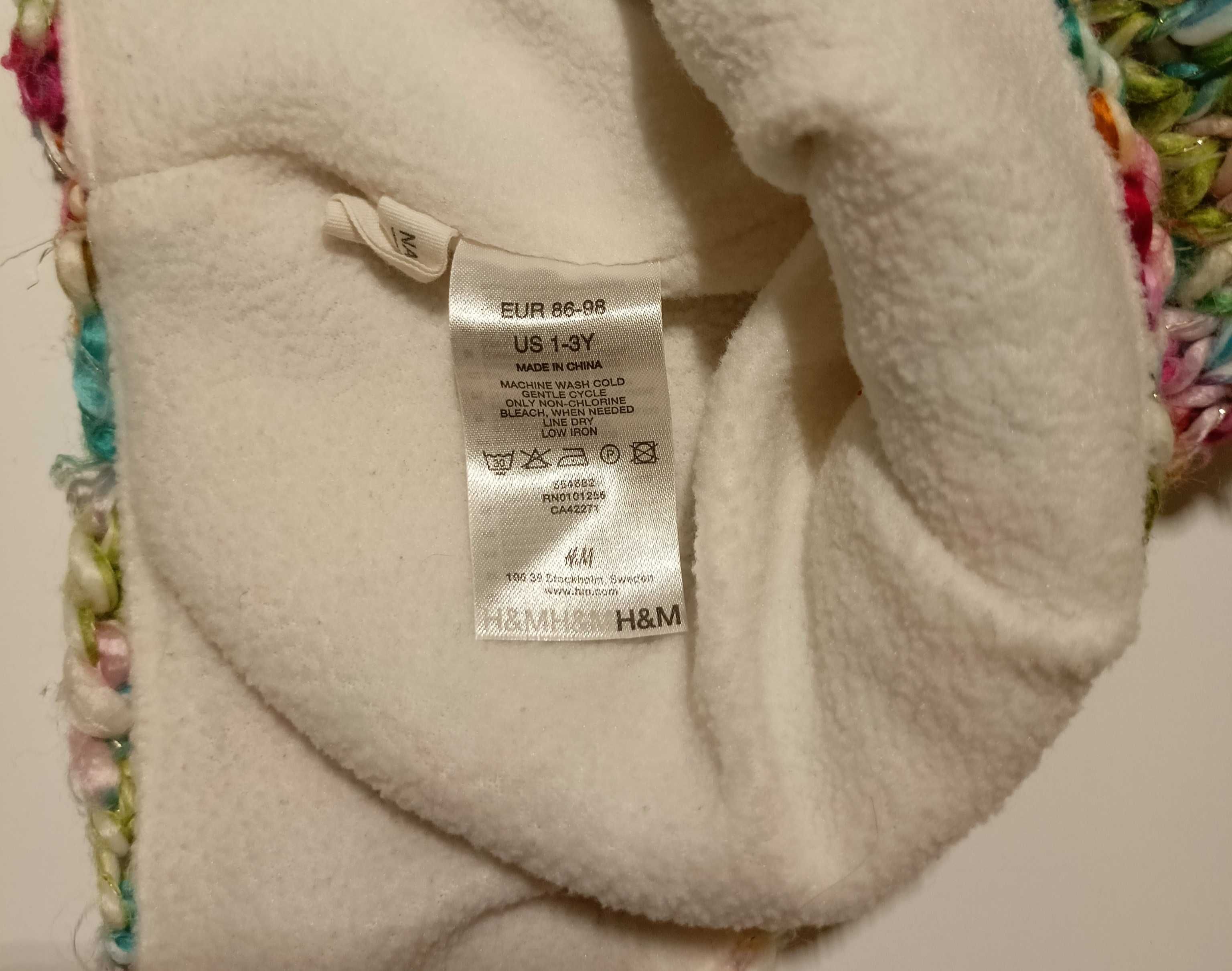 czapka zimowa H&M rozm. 86-98 (1-3 lata)_stan bdb