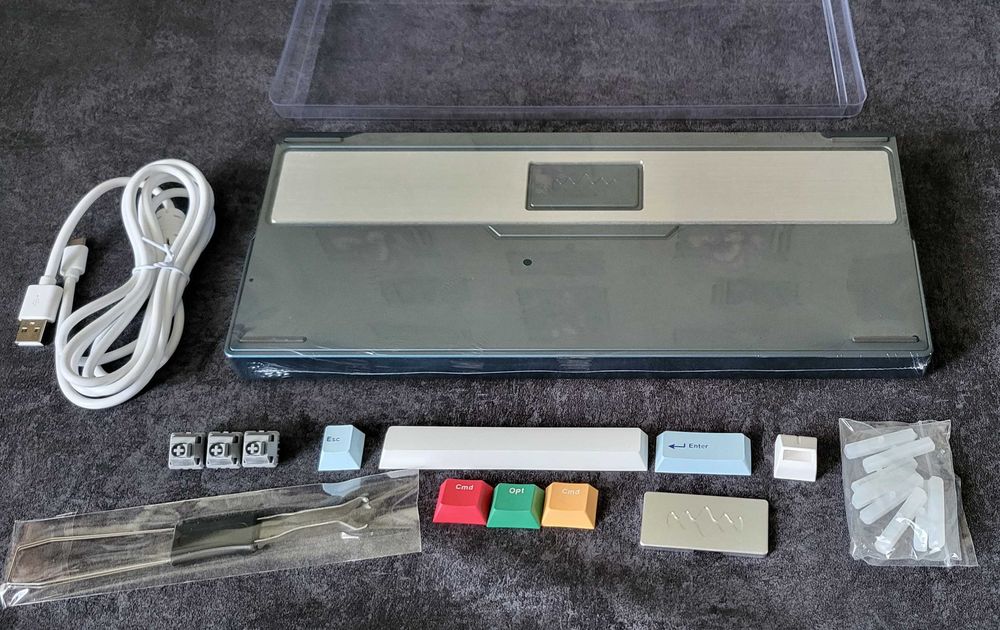 бездротова клавіатура RD75 Pro(alu\ballcatch\2.4G\hotswap\RGB\PBT\VIA)