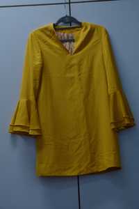 Vestido amarelo torrado