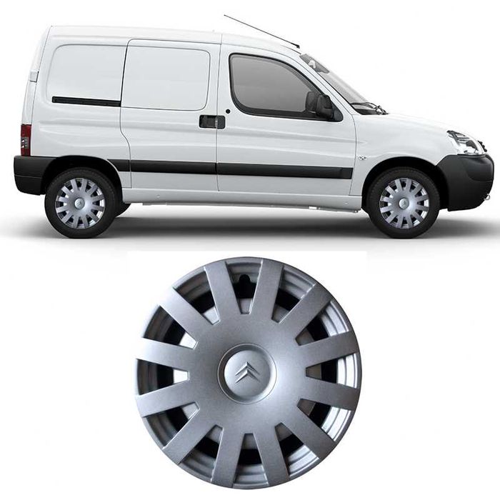 Pack 4 Tampões Comercial Citroen Berlingo / C3 - 15" - Novos
