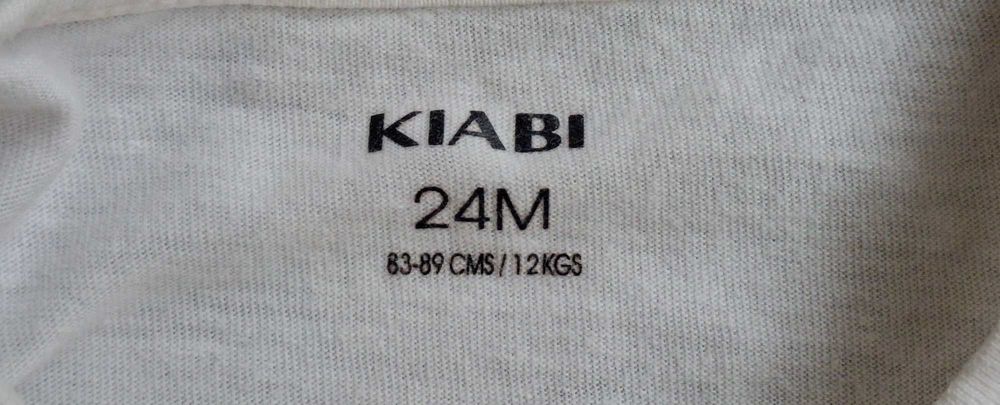 T-shirt Branca Kiabi 24 meses