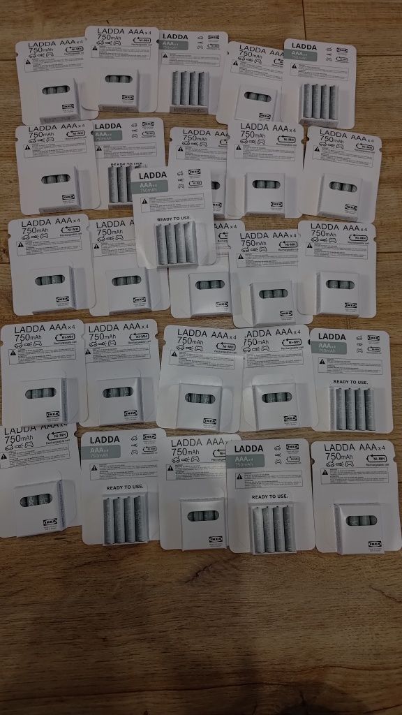 Nowe akumulatorki baterie Ikea ladda 4x AAA ladda