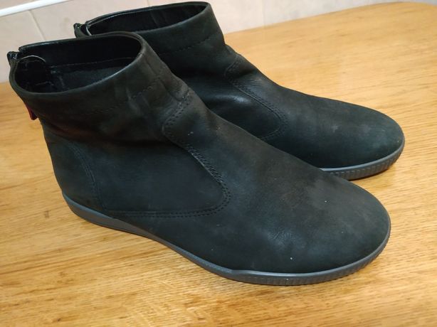 Ecco оригинал кожаные сапоги ботинки сапожки полусапожки чобітки чобот