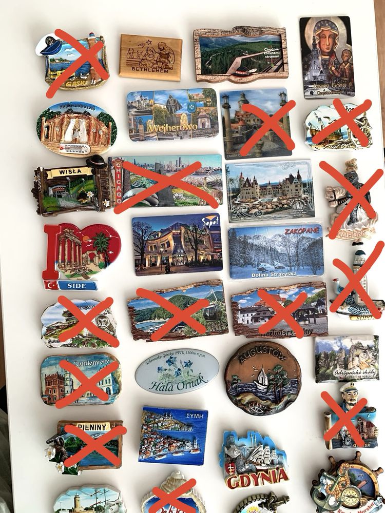 Magnesy na lodówkę, magnes z wakacji, magnesy Polska wybrzeże