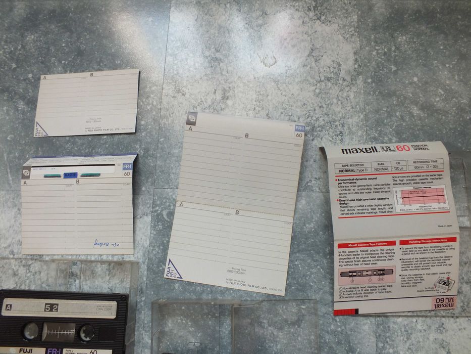 3szt. kaseta magnetofonowa MAXELL , FUJI FR-I 60, lata 80 New Romantic