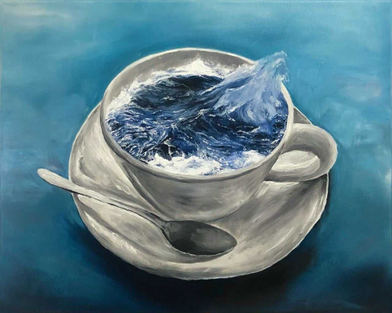 Назва картини - «Хвилі у чашці»
