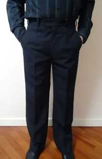 Spodnie garniturowe 182-94 cm czarne jak nowe