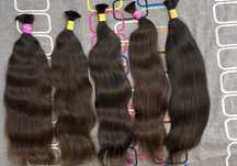 1) wlosy dziewicze 50-60 cm naturalne wlosy falowane