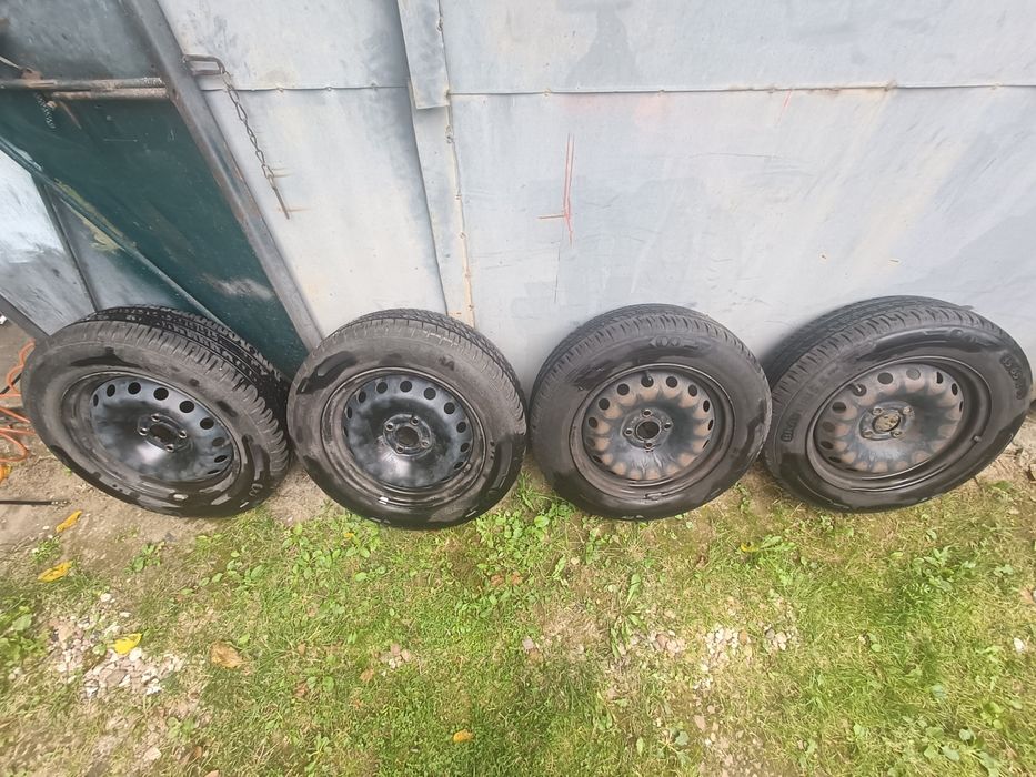 Komplet kół koła 185/65 r15 4×100 felgi Fiat opony Barum 2022