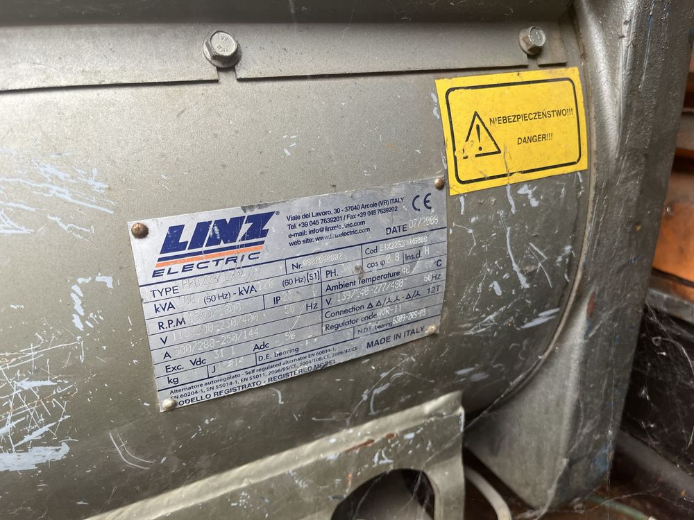 Agregat, generator prądotwórczy 80kW
